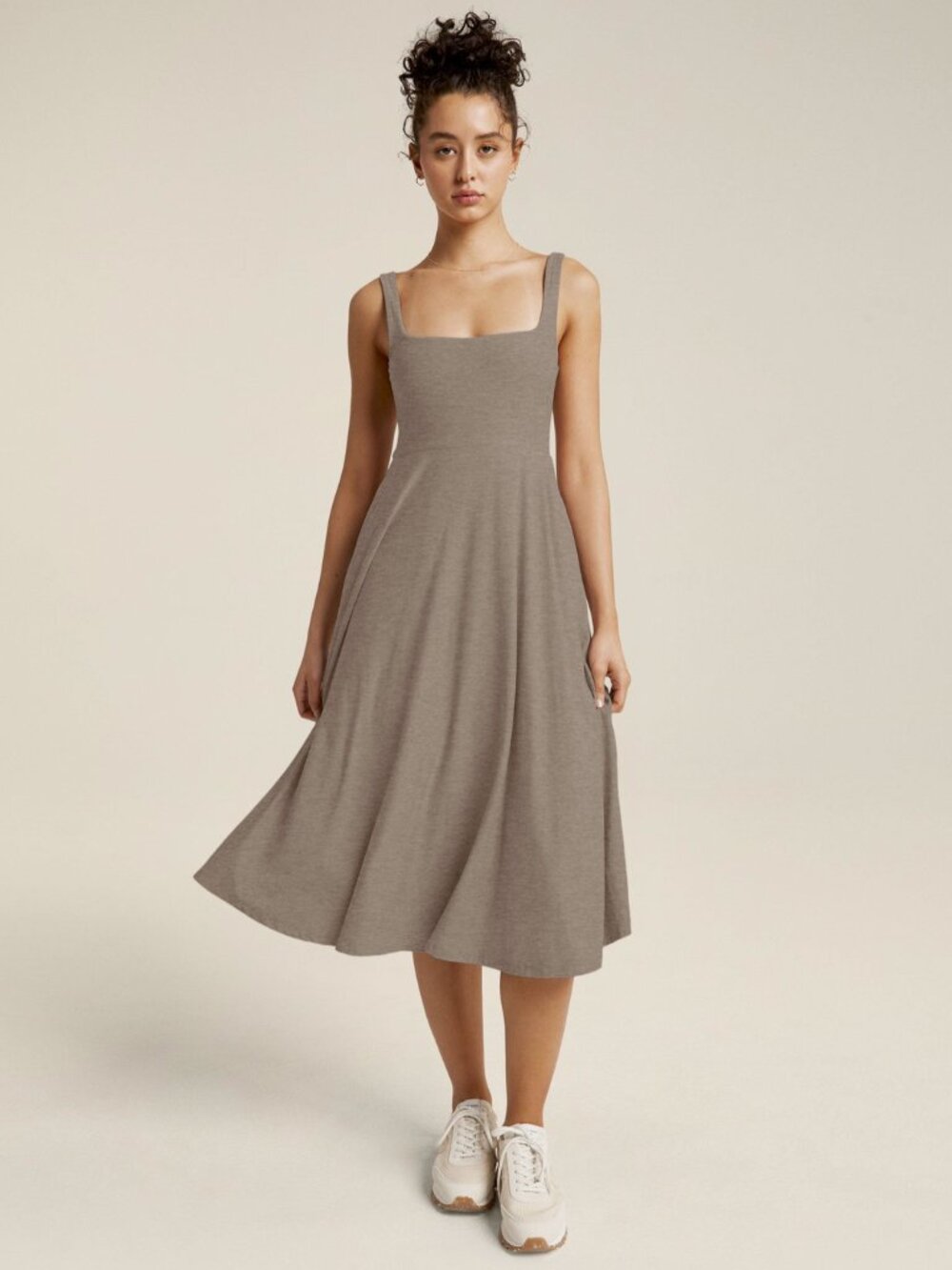Beyond Yoga Featherweight At The Ready Square Neck Dress